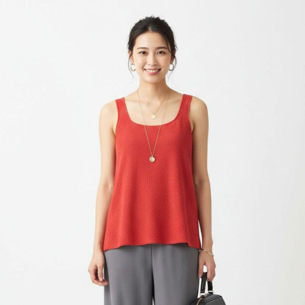 Eileen Fisher 100% Wool Sleeveless Nubby Knit Tank Top PM